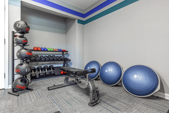 State-Of-The-Art Gym And Spin Studio at Bridges at Mallard Creek Apartment Homes, Charlotte